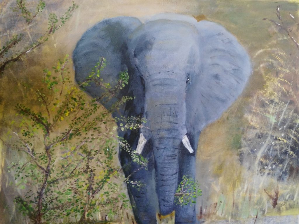 Bull Elephant - Art By Bruce